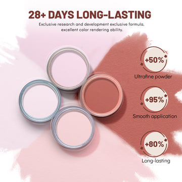 Aokitec  Nude Pink Brown Nail Dip Powder Elegant 4 Colors Set